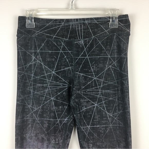 Evolution and Creation Active Gray Tie Dye Geometric Stretch Leggings Medium - Picture 2 of 9